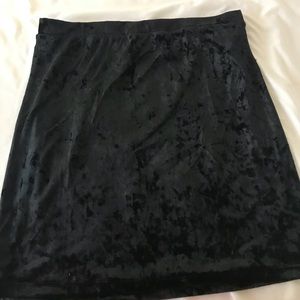Velvet Mini Skirt